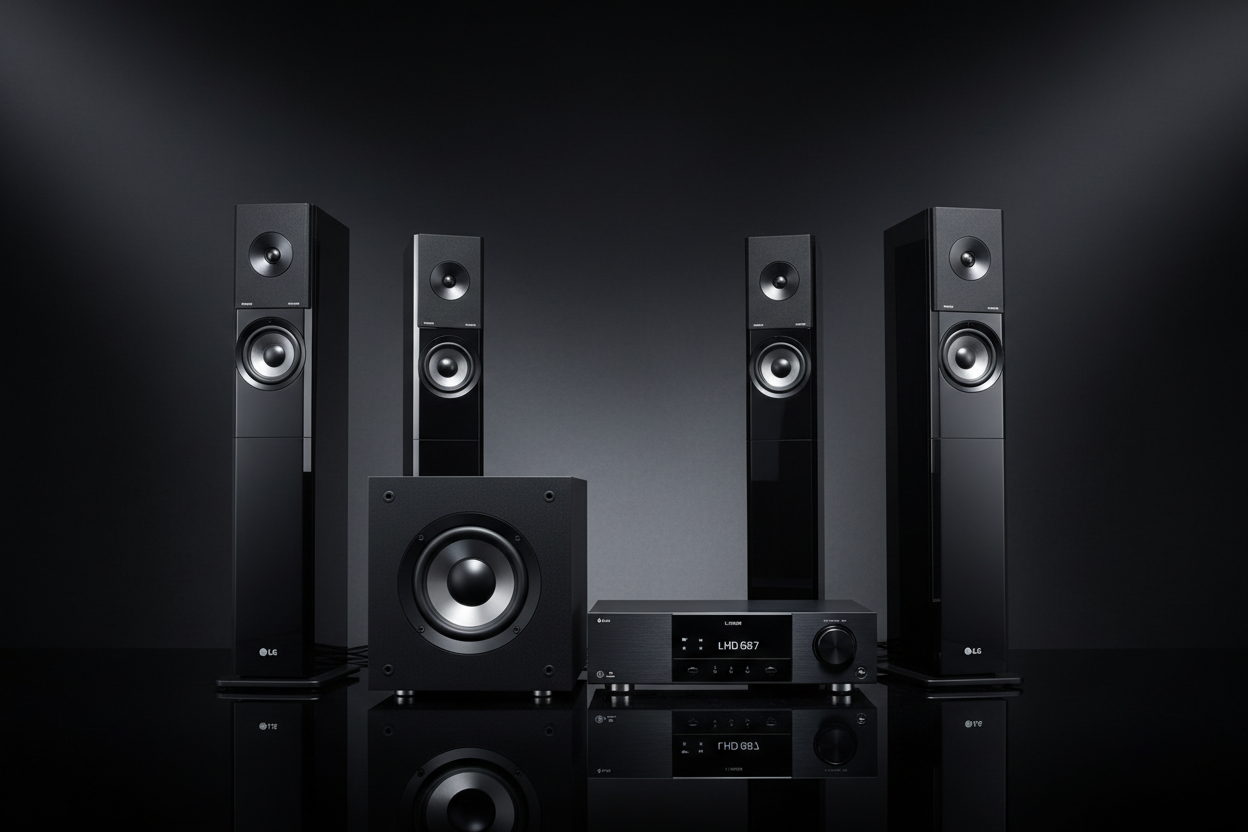 LG LHD687 1250W 4.2 Channel Home Theater System with dual subwoofers