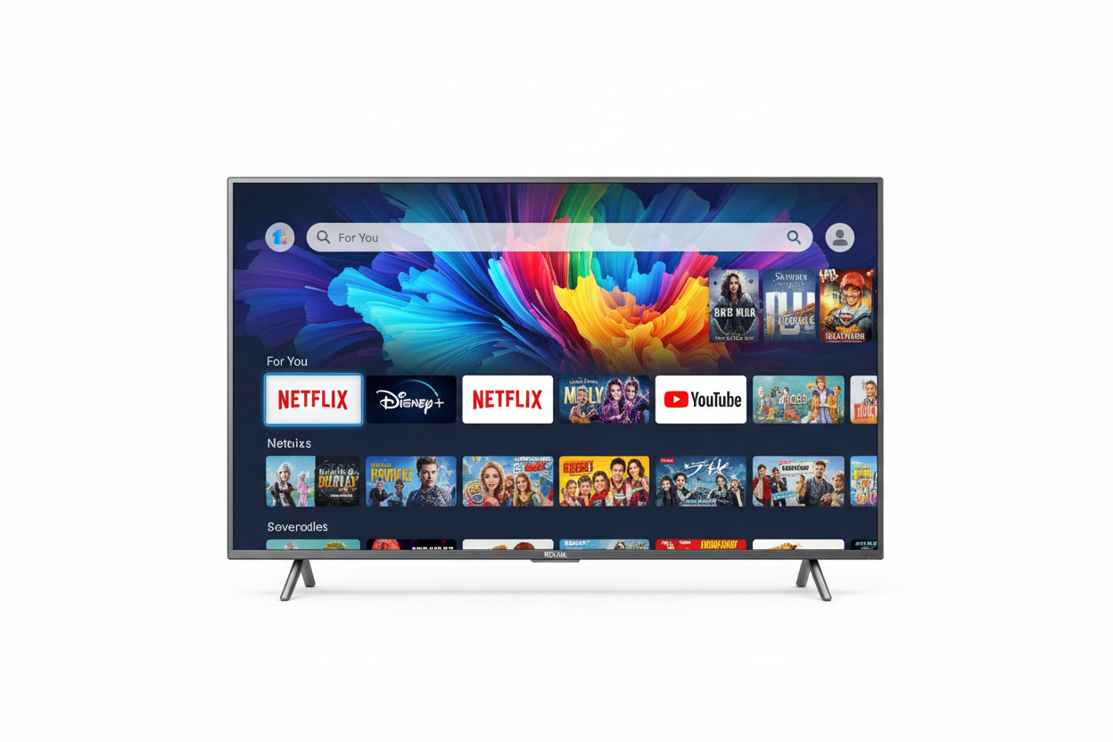 ROYAL 50 inch QLED Google TV front-facing product shot on white background
