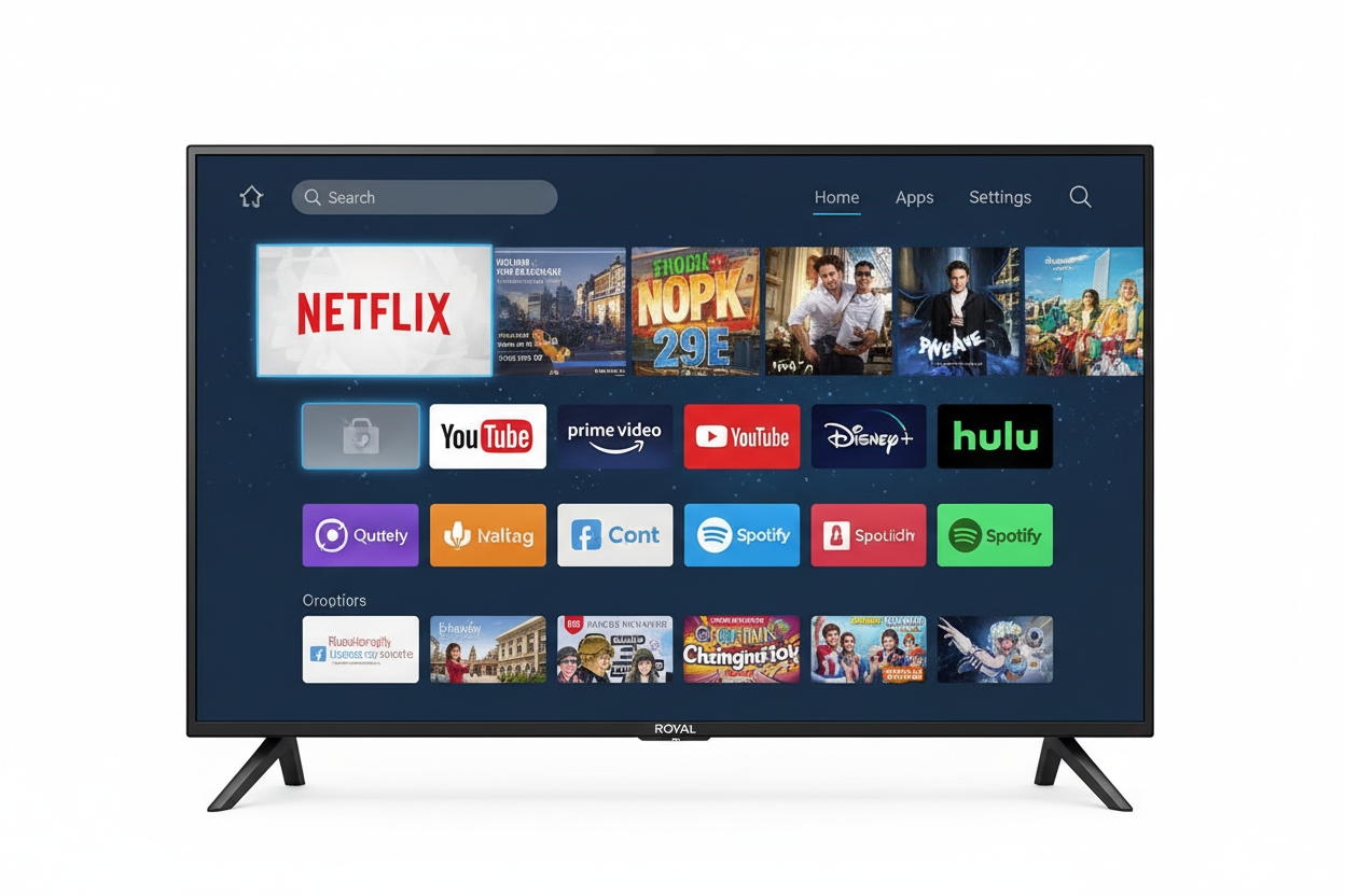 ROYAL 32 inch Android FHD Smart TV front-facing product shot on white background