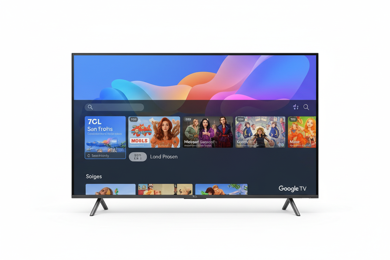 TCL 50 inch QLED Google TV front view