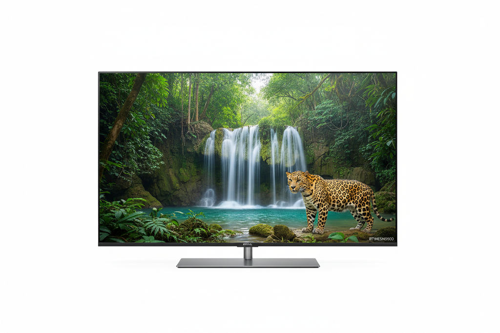 Royal 65 inch Mini LED Smart TV front-facing product shot on white background