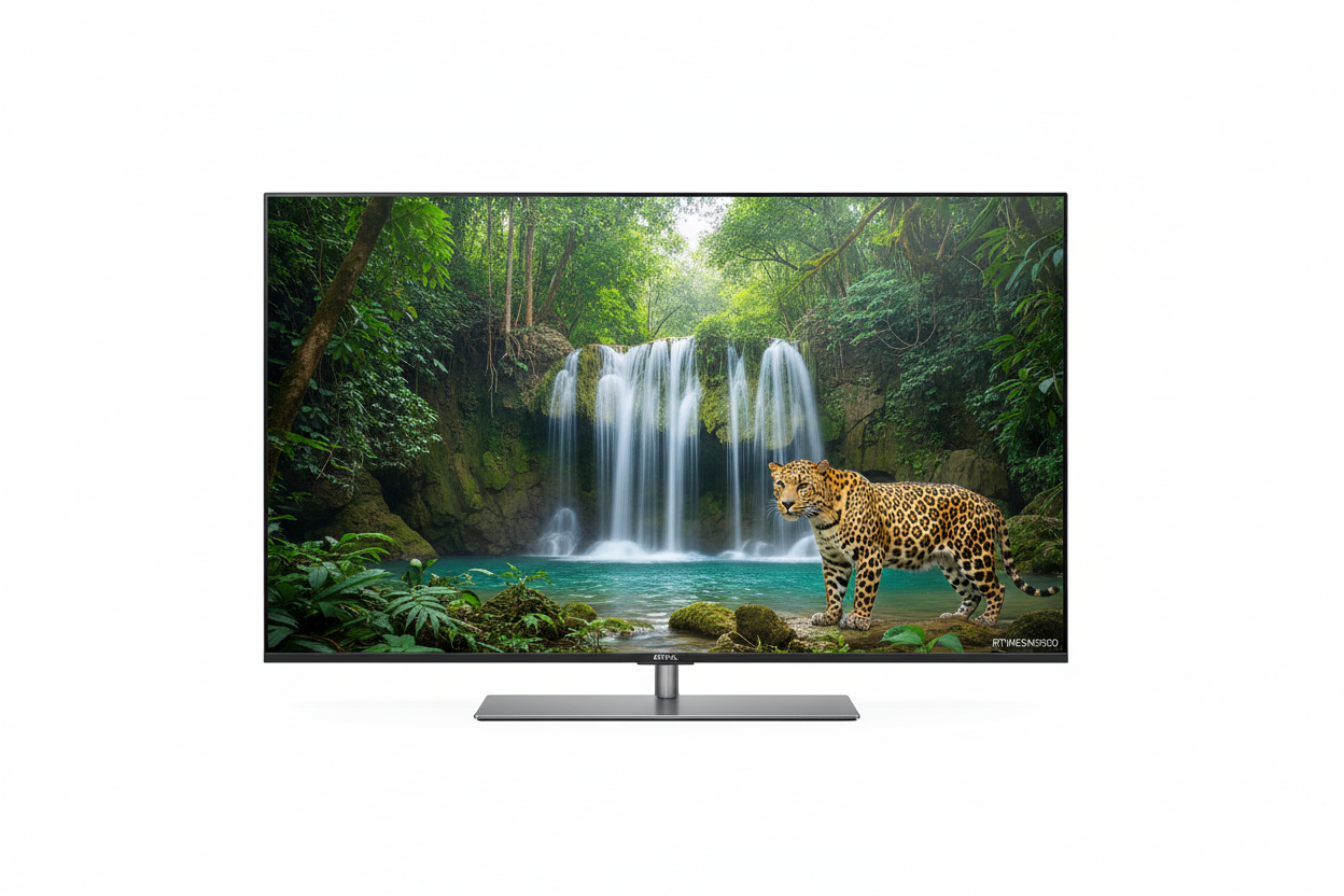 Royal 65 inch Mini LED Smart TV front-facing product shot on white background