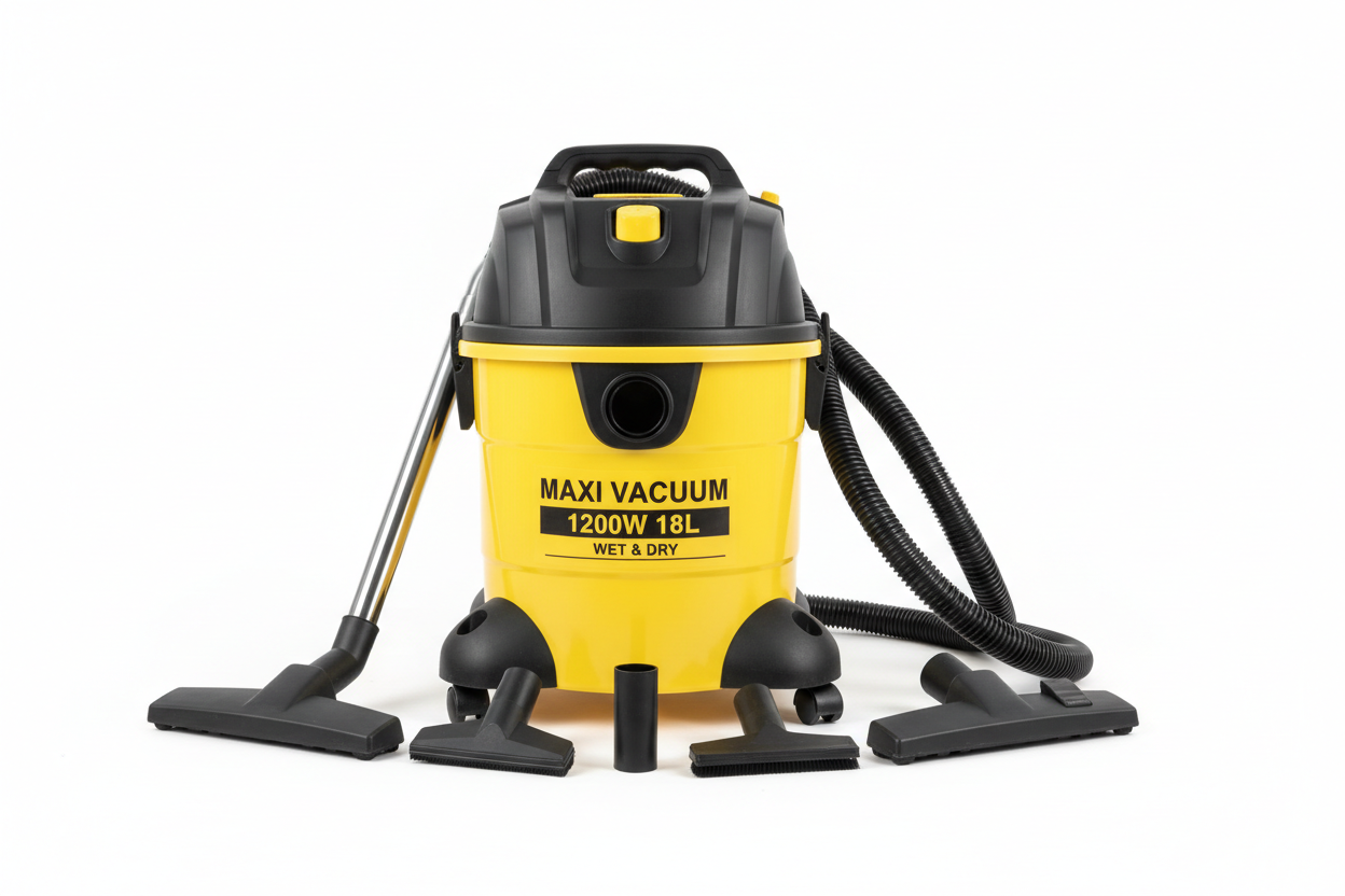 Maxi 1200W 18L Wet and Dry Vacuum Cleaner YLW6342-18L