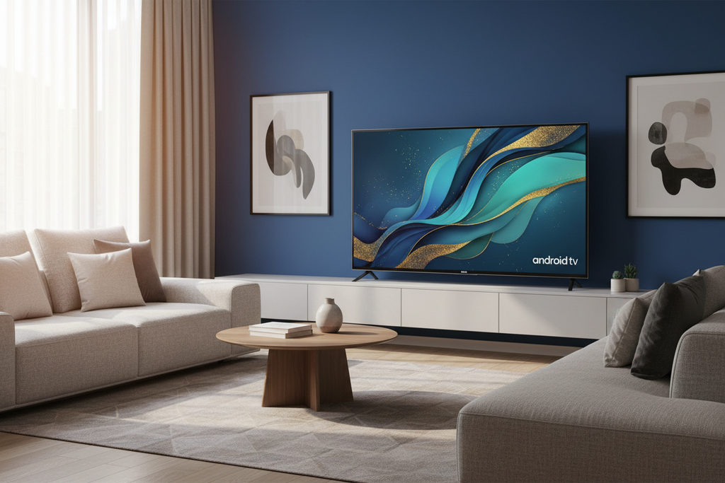 ROYAL 32 inch Android FHD Smart TV in a stylish living room