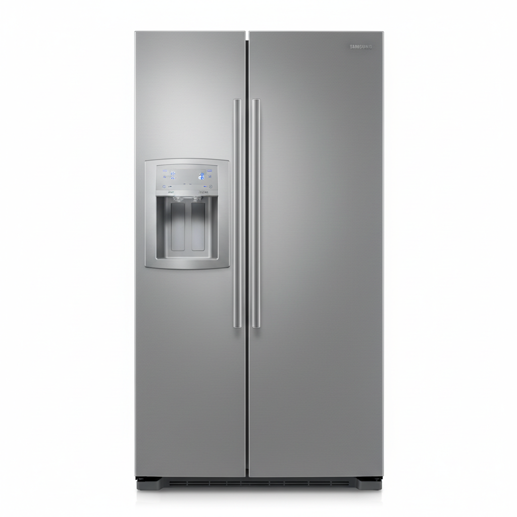Samsung 635L side-by-side refrigerator RS70F65K4TGH stainless steel with water dispenser
