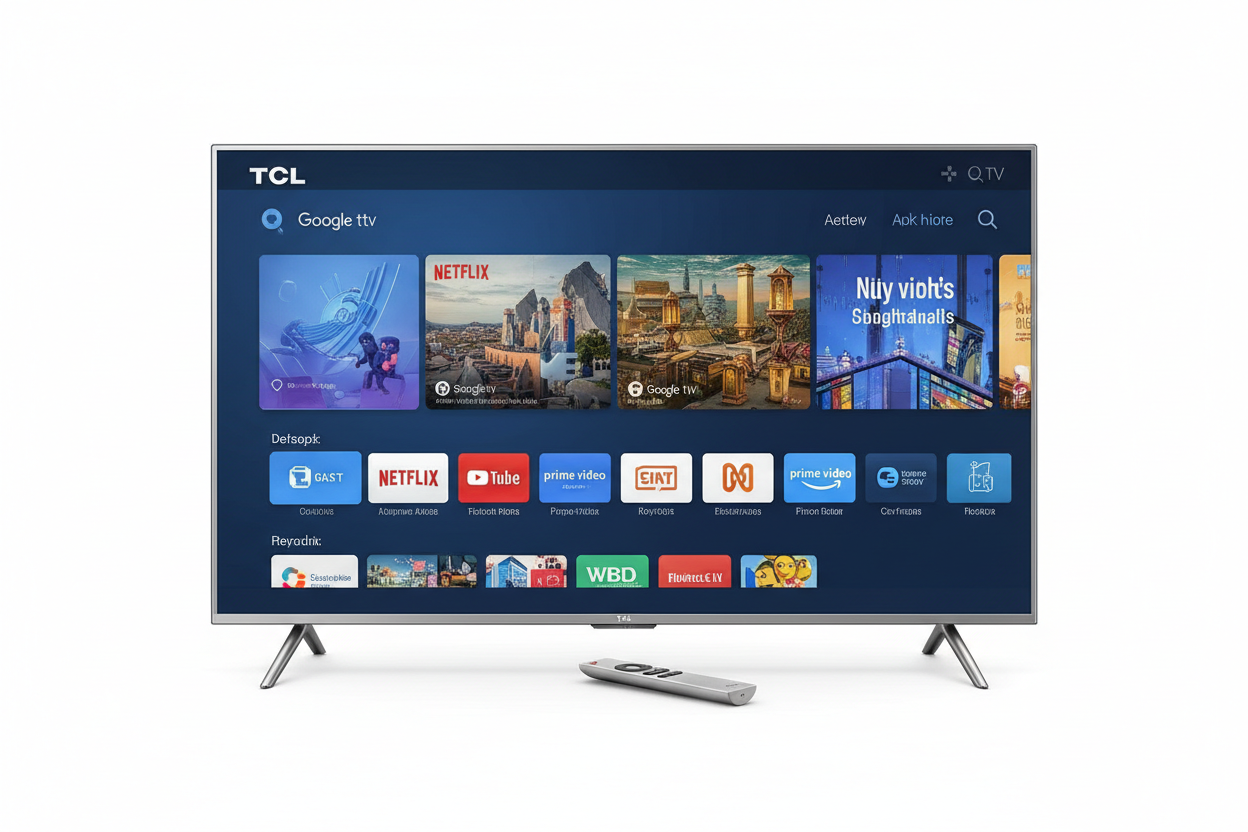 TCL 55 inch 4K UHD Google TV front view