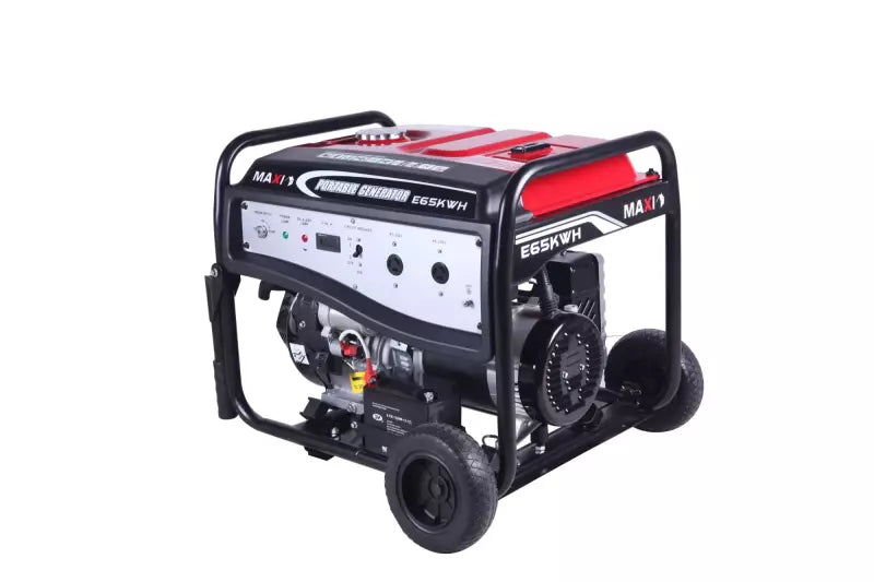 Maxi Generator 8.1kVa | 6.5kW | with Key & Wheels (E65KWH)