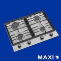 Maxi Tabletop Gas Cooker 4 Burners (BE001) Stainless Steel