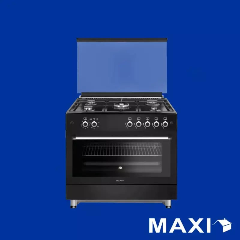 Maxi Gas Cooker 60x90 CM 5 Burners Shine Line Black Matte (FK961MBB)